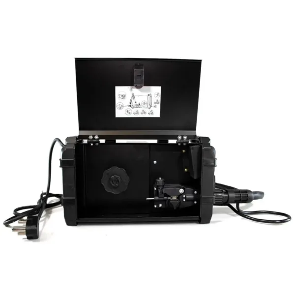 Pinnacle Welding MIGARC 165 MIG ARC TIG Welding Machine side view with spool compartment open
