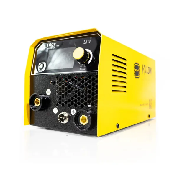 Close-up of front controls on Rilon 160E Gasless MIG Welding Machine